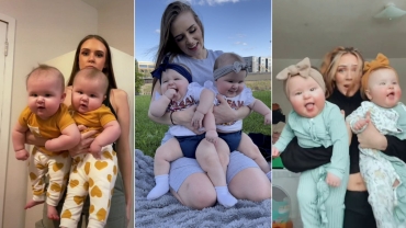 ‘Chunky Baby’ Twins and Mom Do Happy Dance