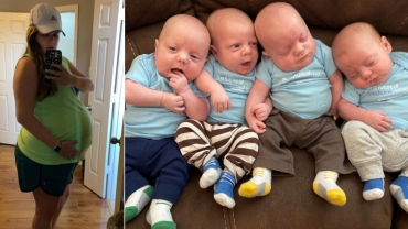 Mom Delivers Quadruplets Months After Brain Surgery