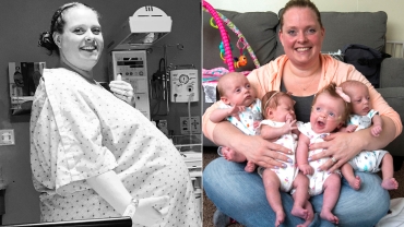 Mom Who Was a Triplet Gives Birth to Quadruplets After Waiting for Ten Years to Have a Child