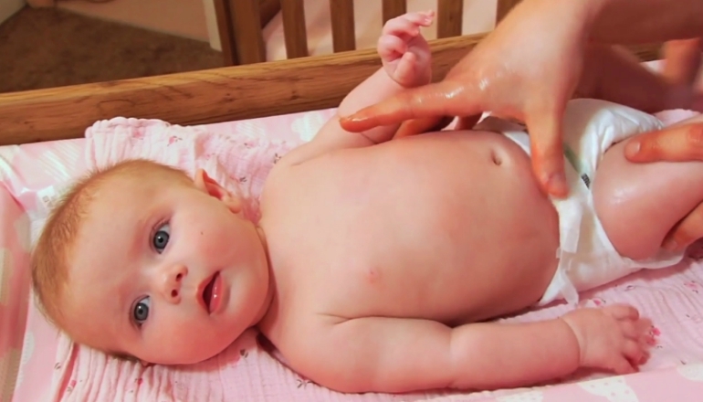 Infant Massage for Colic: I Love U Massage Technique