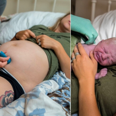 Incredible Photo: Baby Born with Eyes Open