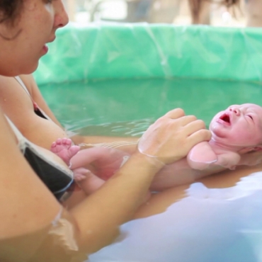 Home Water Birth and Surprise Gender