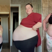 'Stretched to the max' Pregnant Woman Shared Huge Pregnancy Belly Photos